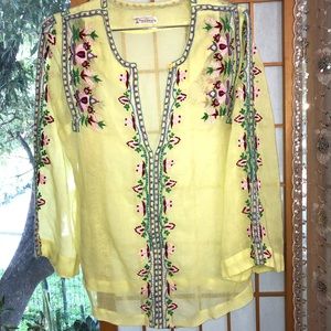 💚VINTAGE 1960’s Silk/Cotton TESORO’S Blouse💚